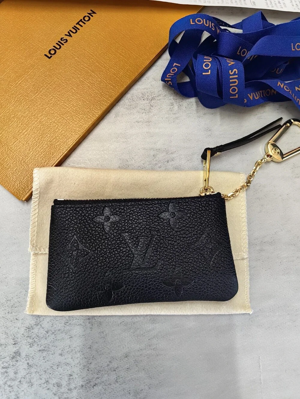 Louis Vuitton Black Monogram Key Pouch
